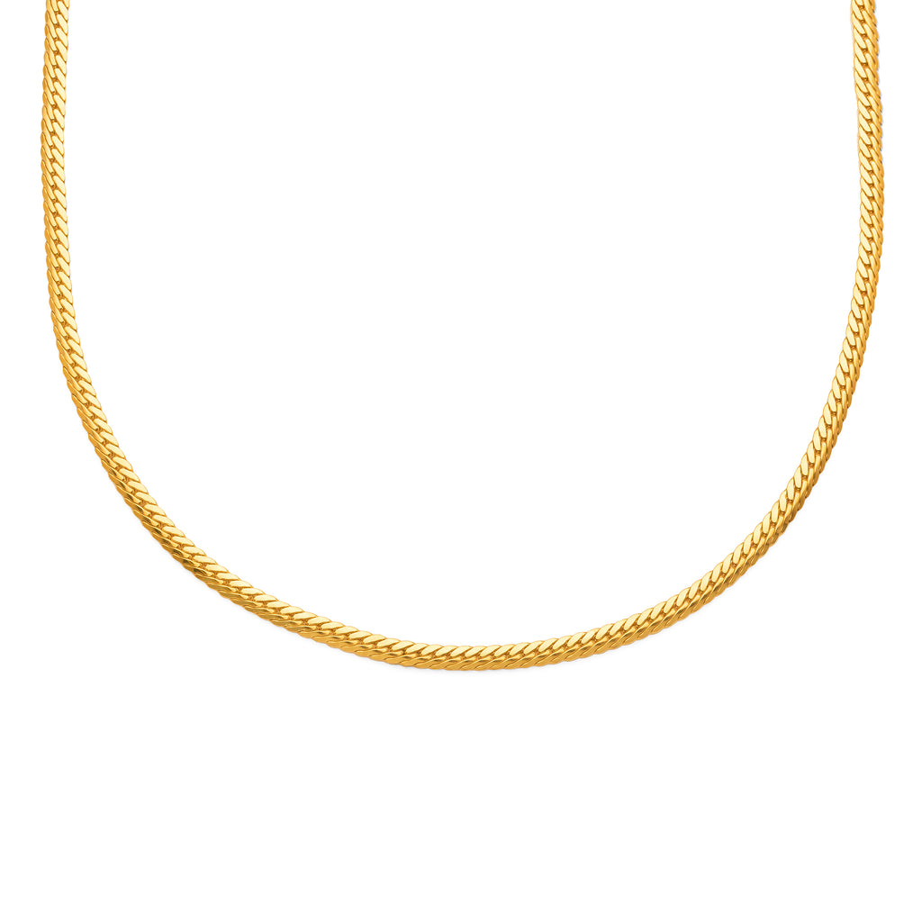 9ct Bonded Serpentine Link Necklet