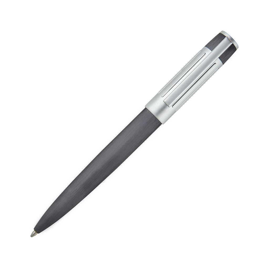 Hugo Boss Gear Ribs Gunmetal Ballpoint Pen HSV3064D