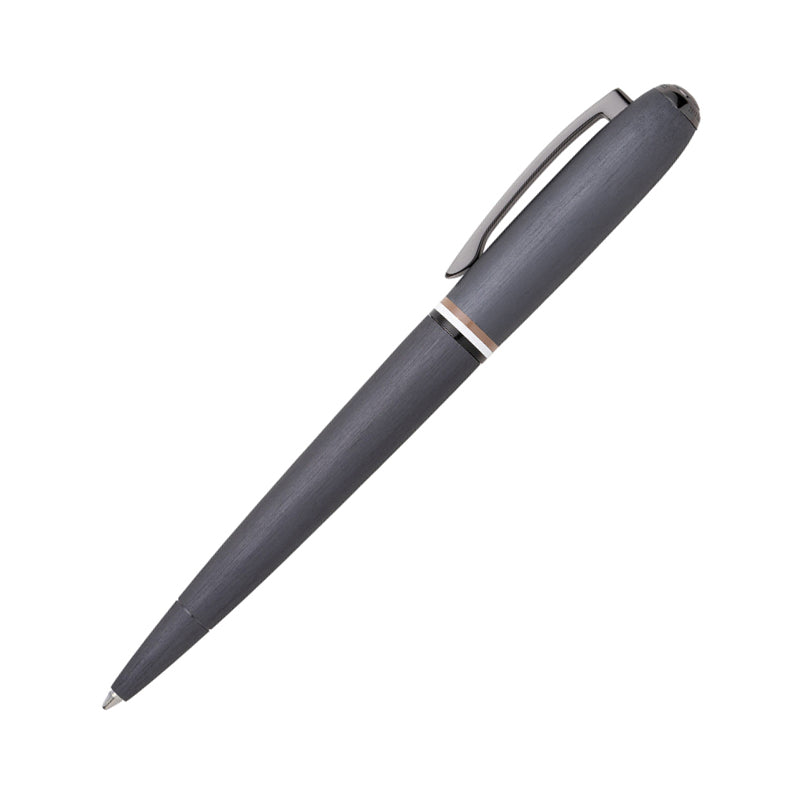 Hugo Boss Contour Iconic Brushed Grey Ballpoint Pen HSH3414D