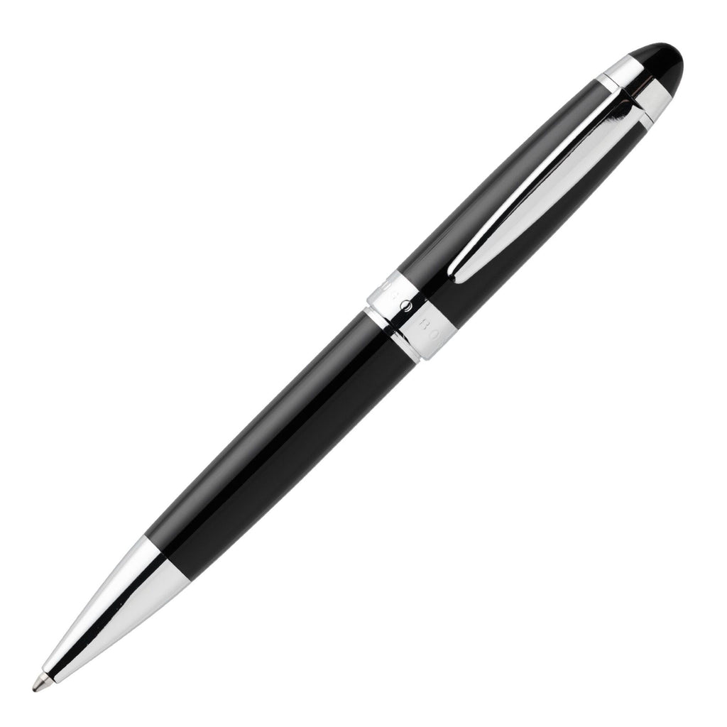 Hugo Boss Icon Black & Chrome Ballpoint Pen