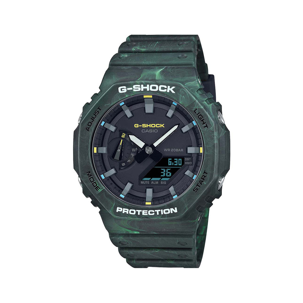 Casio G-Shock Green Analogue Digital Watch GA2100FR-3A