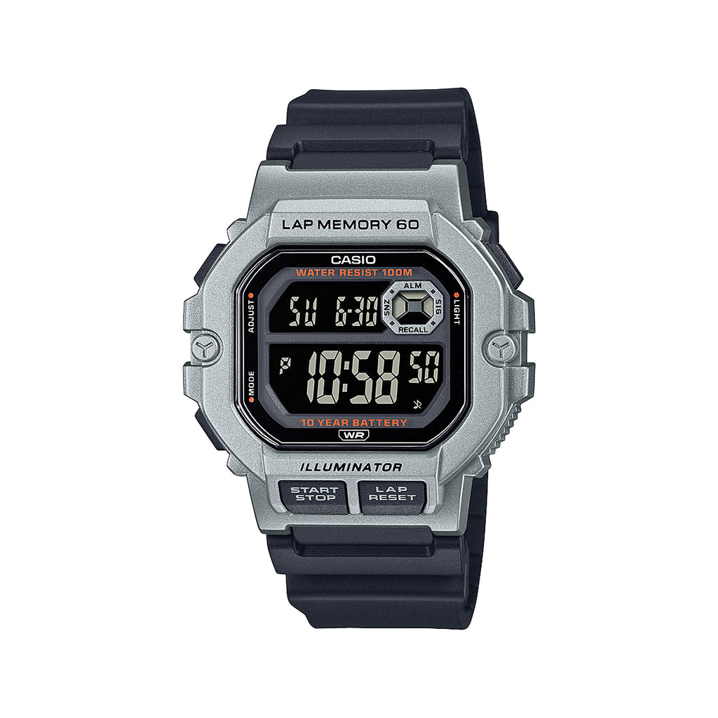 Casio Black Resin Digital Watch WS1400H-1B