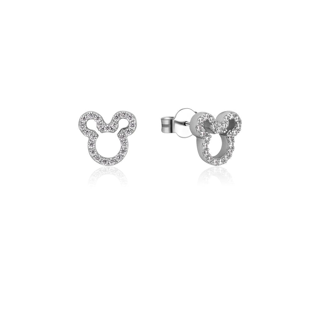 Disney Couture Kingdom Mickey Mouse Crystal Outline Studs SS
