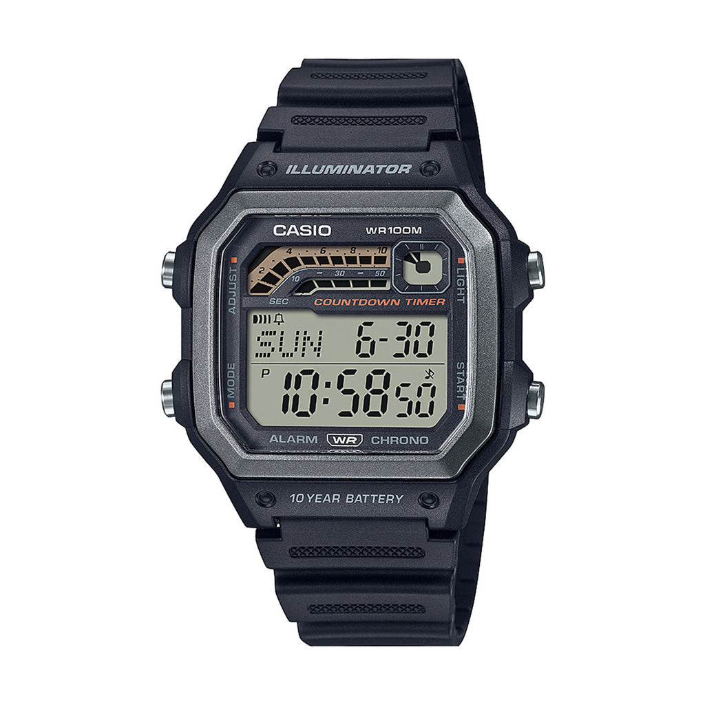 Casio Chronograph Black Digital Watch WS1600H-1A