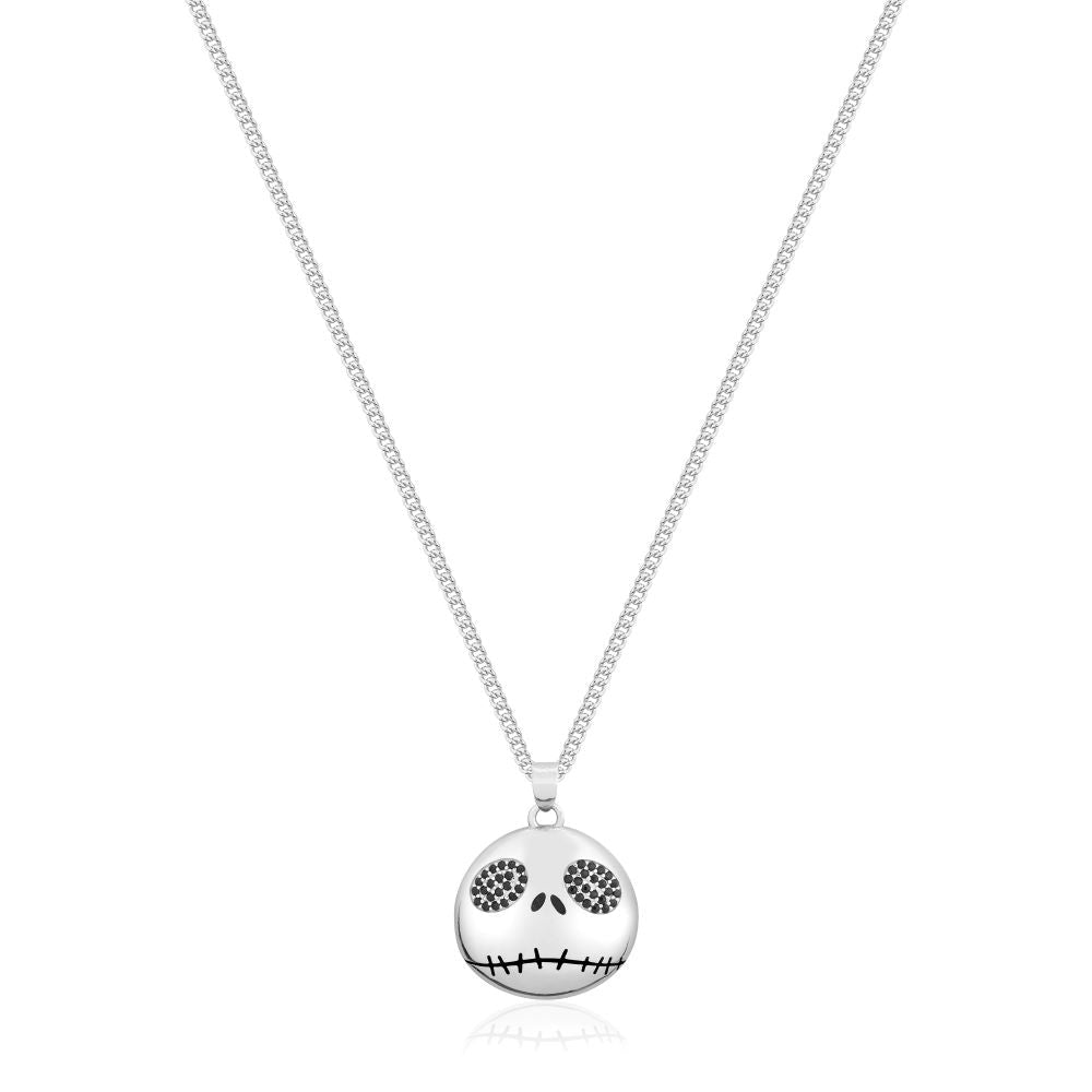 Disney Couture Kingdom Silver Jack Skellington Pendant SSDN0