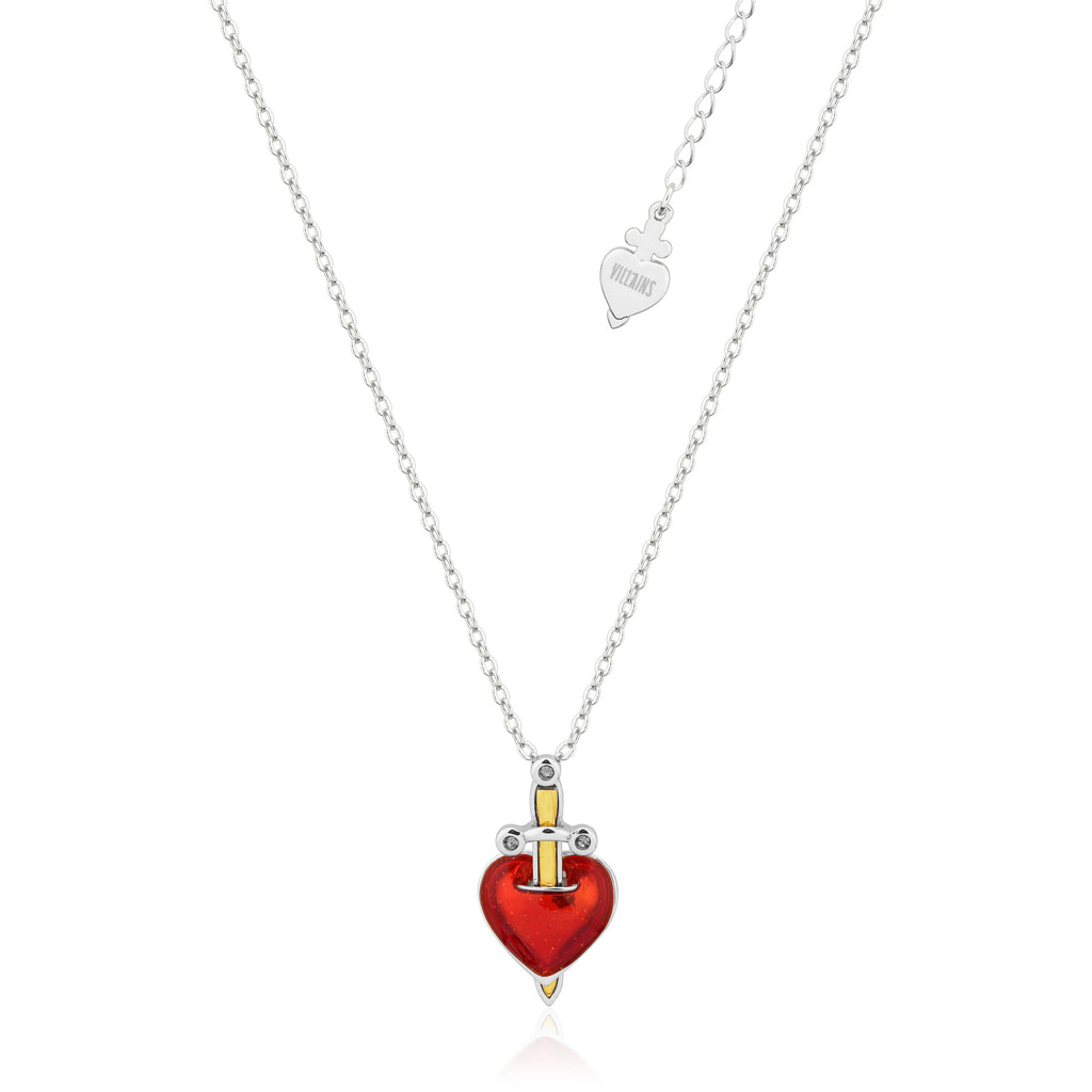 Disney Couture Kingdom Evil Queen Heart Dagger Necklet DSN10