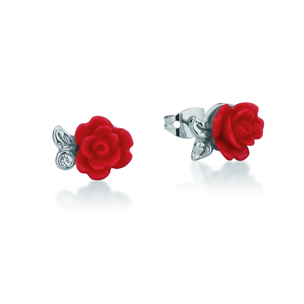Disney Couture Kingdom Enchanted Rose Stud Earrings DSE0810R
