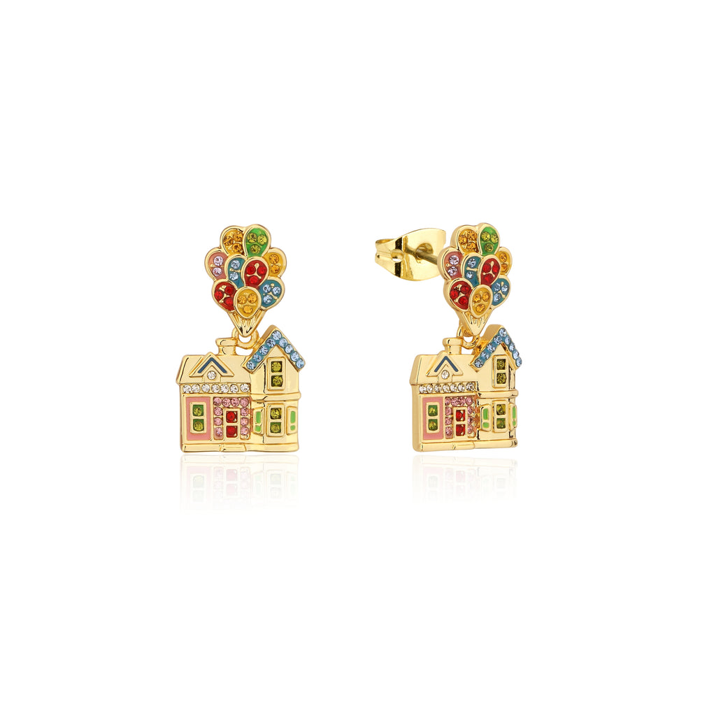 Disney Couture Kingdom 'Up' House Crystal Drop Studs DYE1088