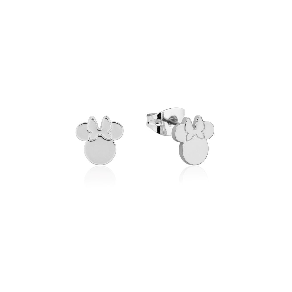 Disney Couture Kingdom Minnie Mouse Silver Stud Earrings DSE