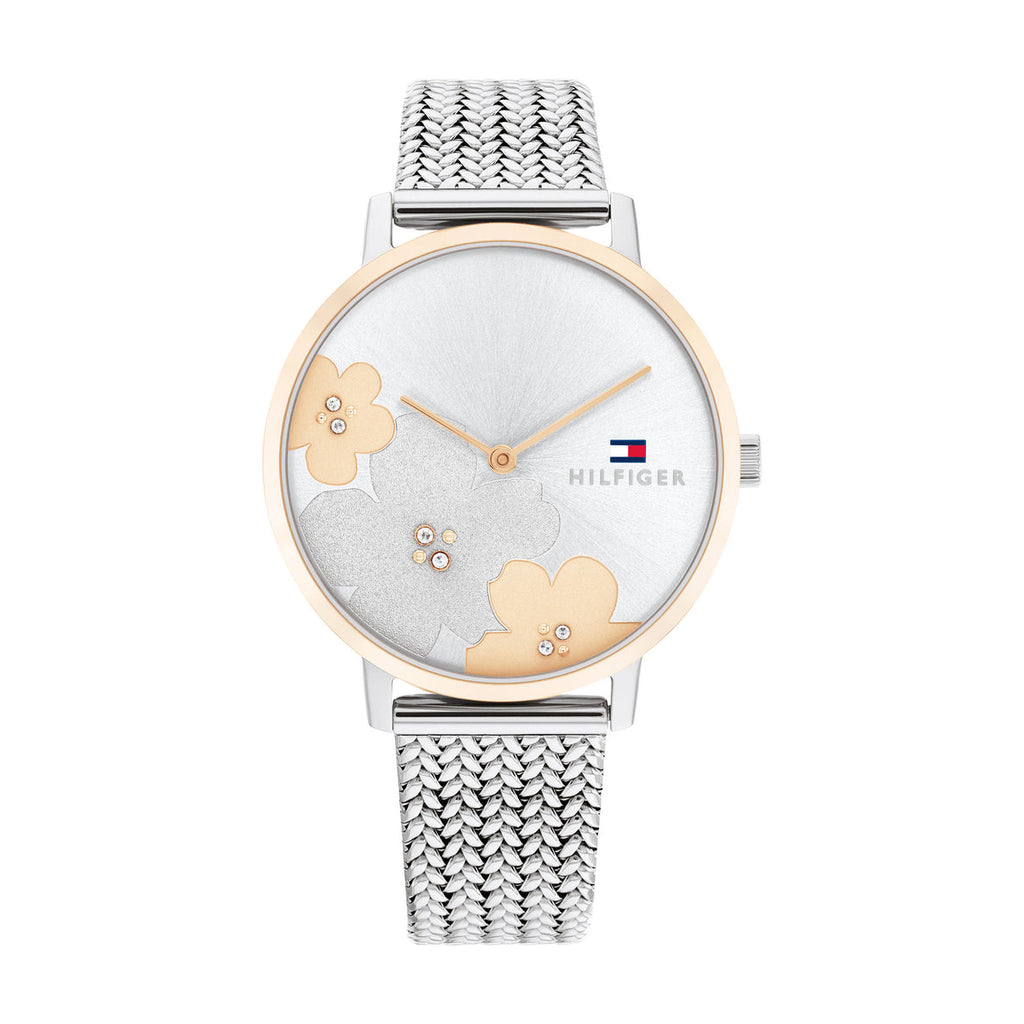 Tommy Hilfiger Tea Le Floral Crystal 2-Tone Watch 1782604
