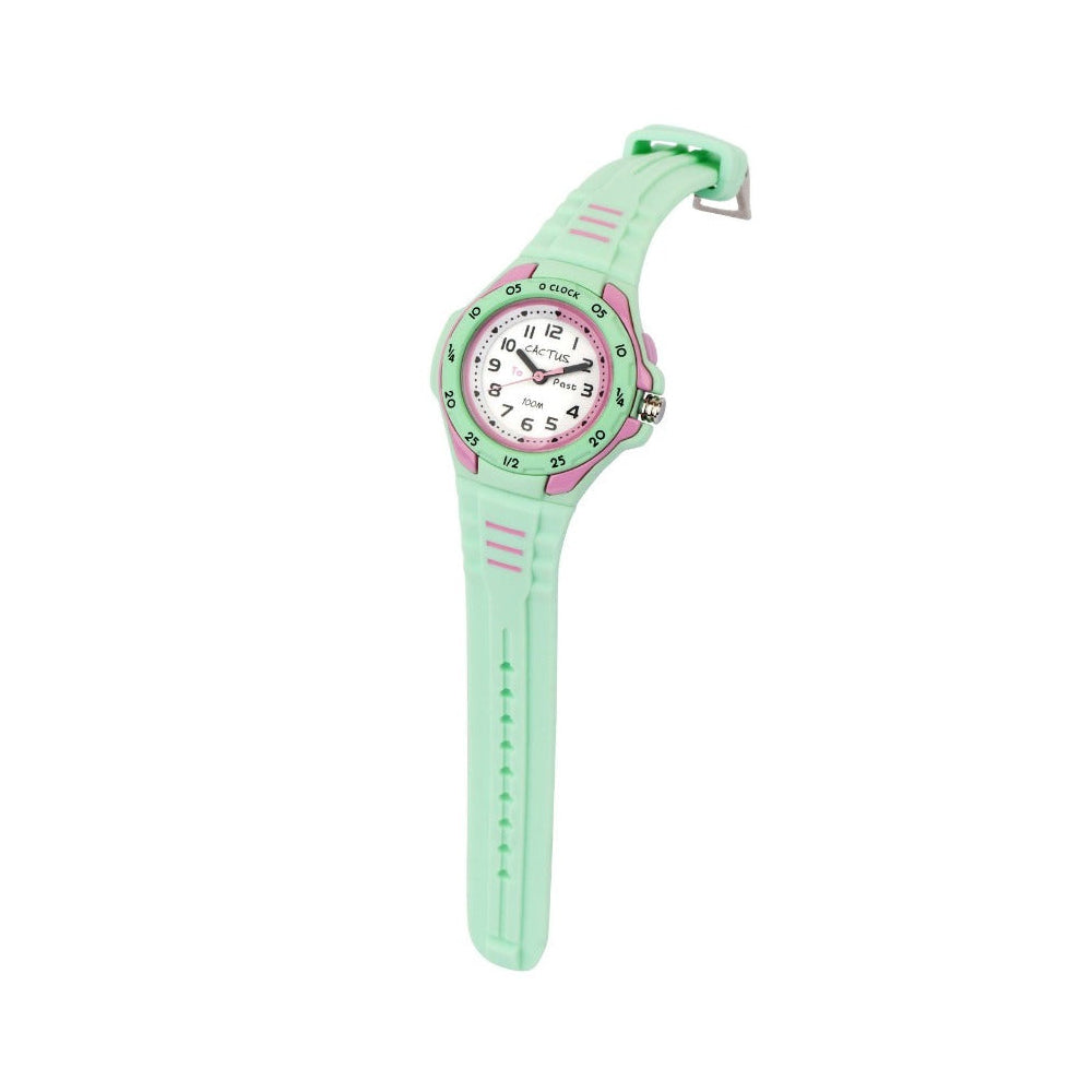 Cactus Mentor Mint Green Time Teacher Watch CAC-116-M12