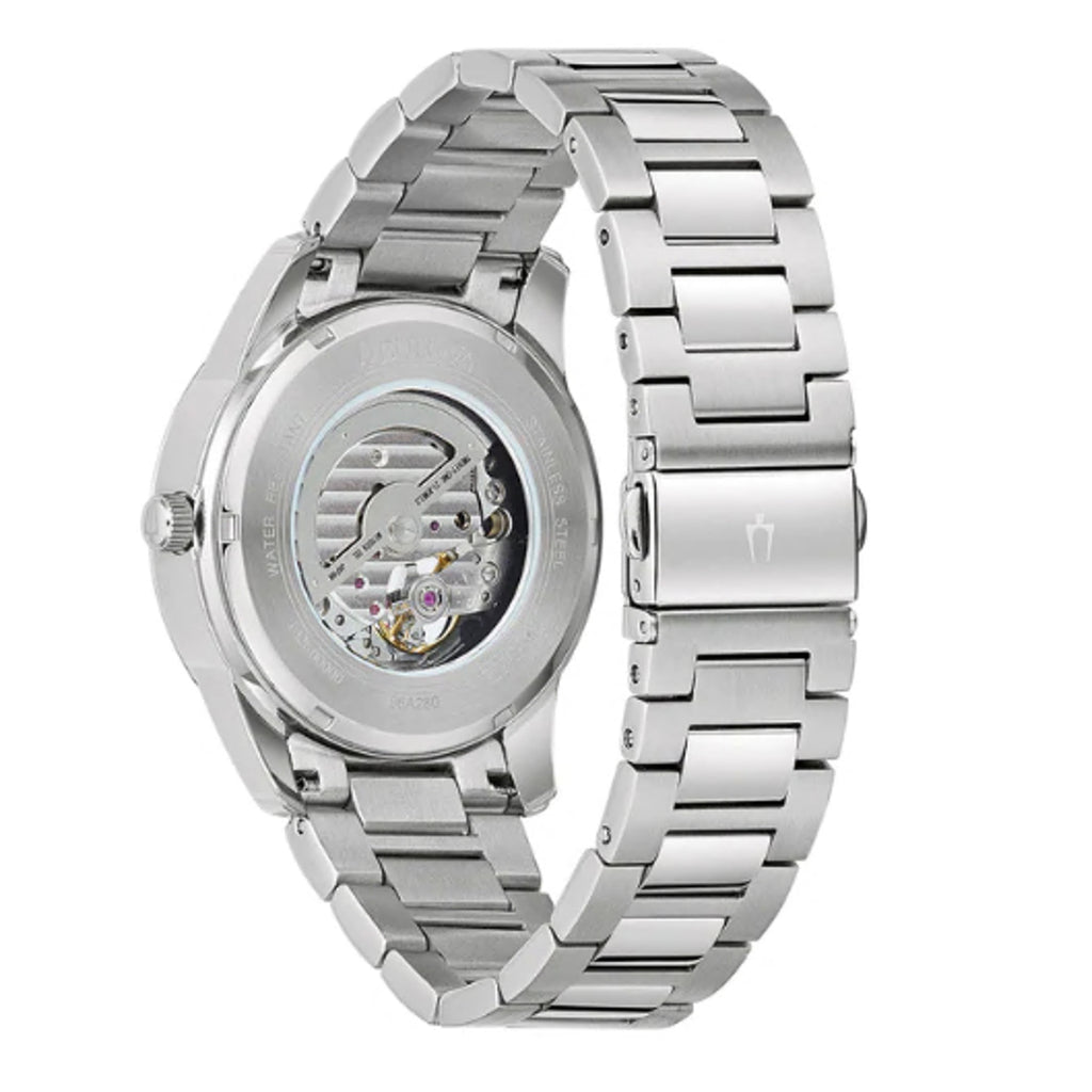 Bulova Sutton Stainless Steel Automatic Aperture View Watch