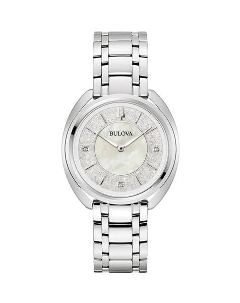 Bulova Classic Stainless Steel Mother of Pearl Dial Watch 96