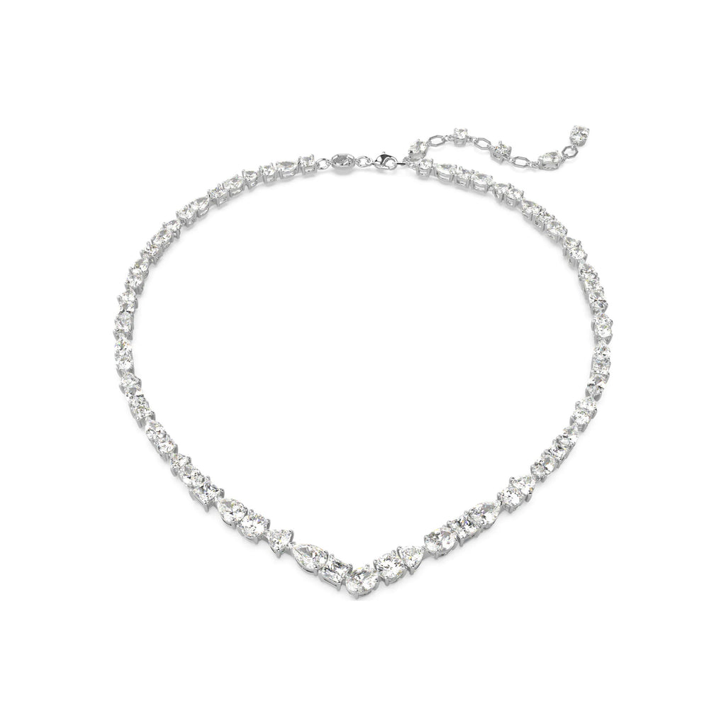 Swarovski Mesmera Rhodium Plated Mixed Cut Crystal Necklet 5