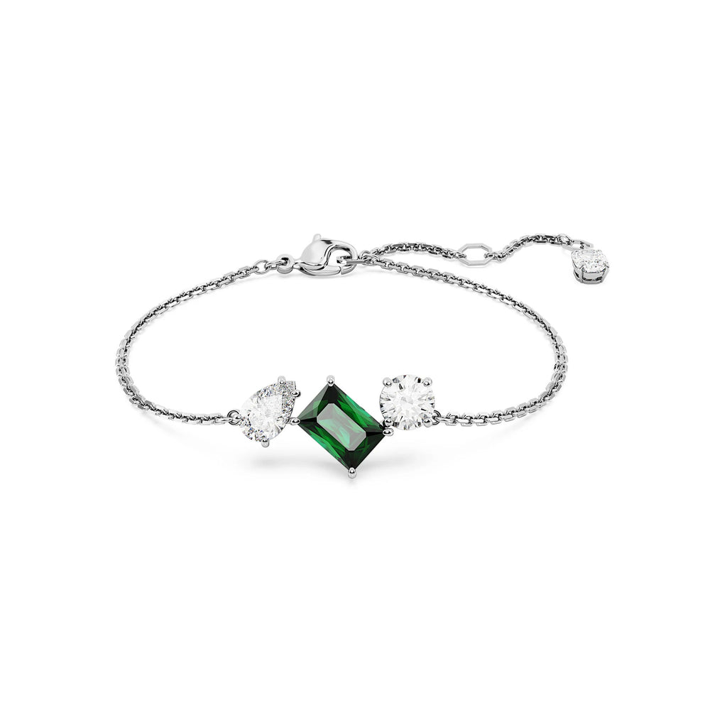 Swarovski Mesmera Mixed Cut Green & White Crystal Bracelet 5