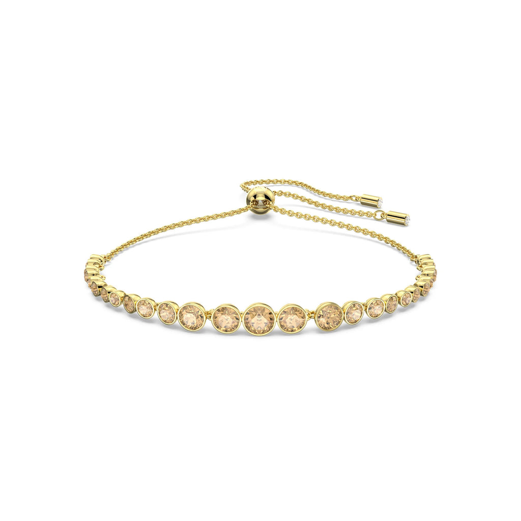 Swarovski 'Emily' Gold Tone Graduated Gold Crystal Bracelet