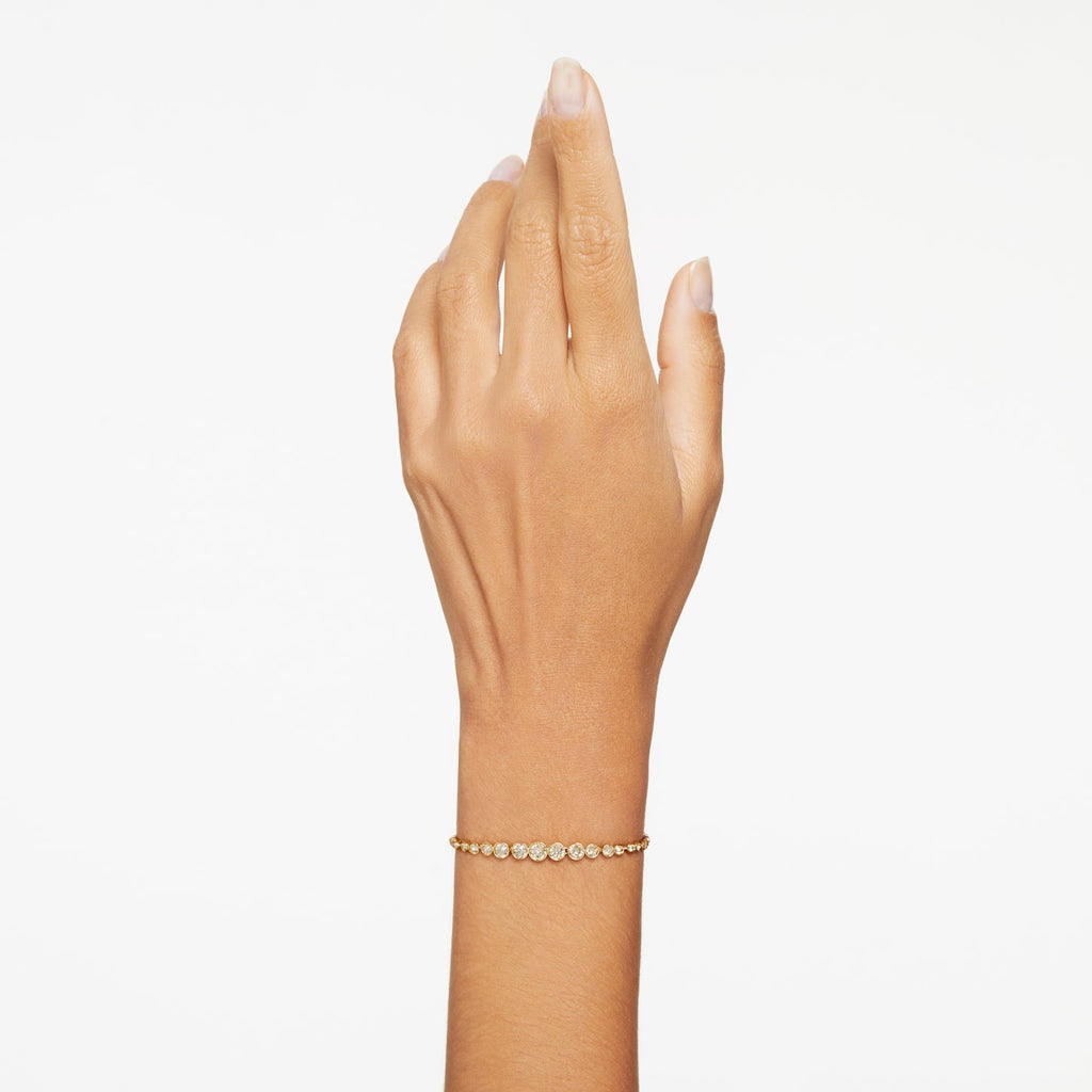 Swarovski 'Emily' Gold Tone Graduated Gold Crystal Bracelet