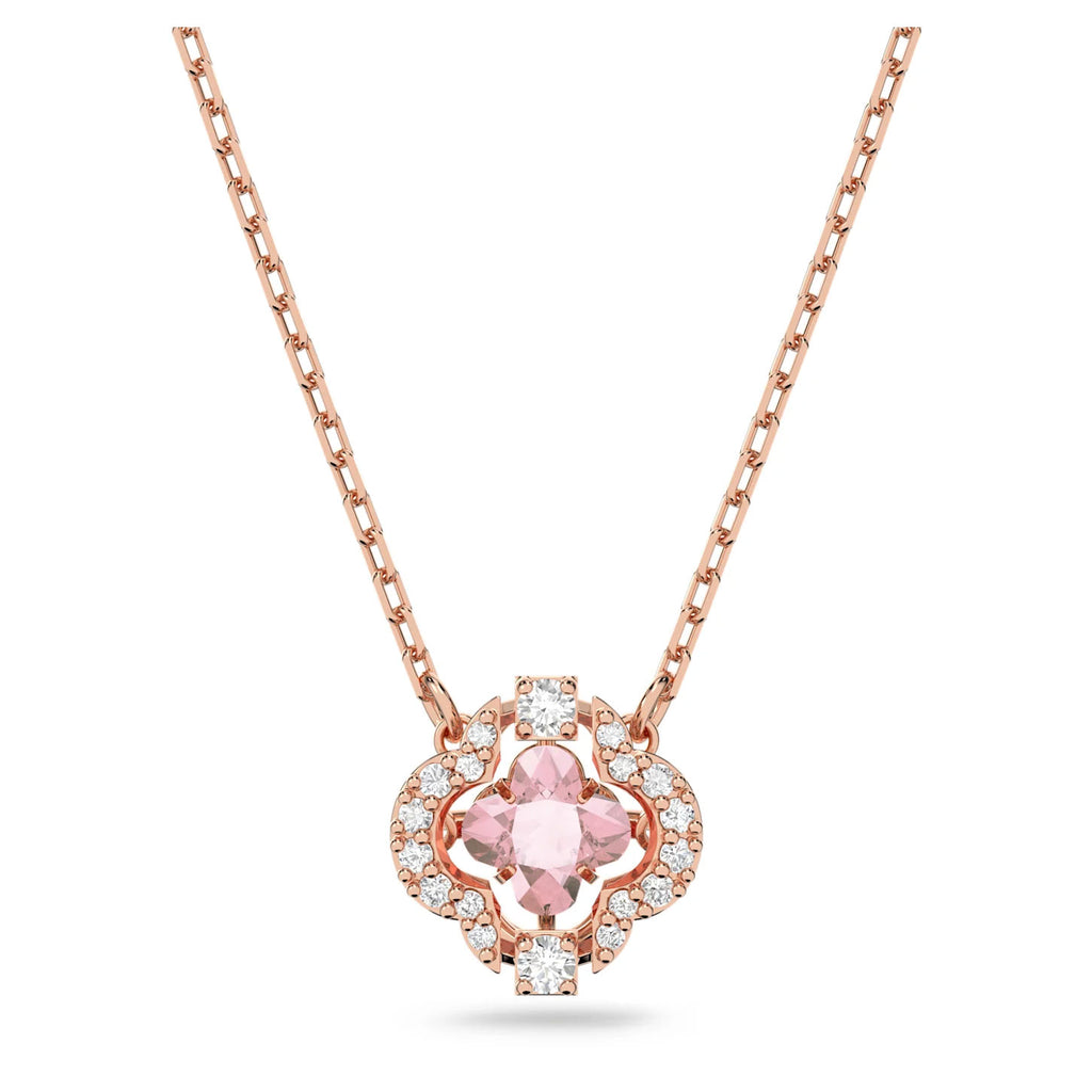 Swarovski Sparkling Dance Pink Clover Crystal Necklace 55144