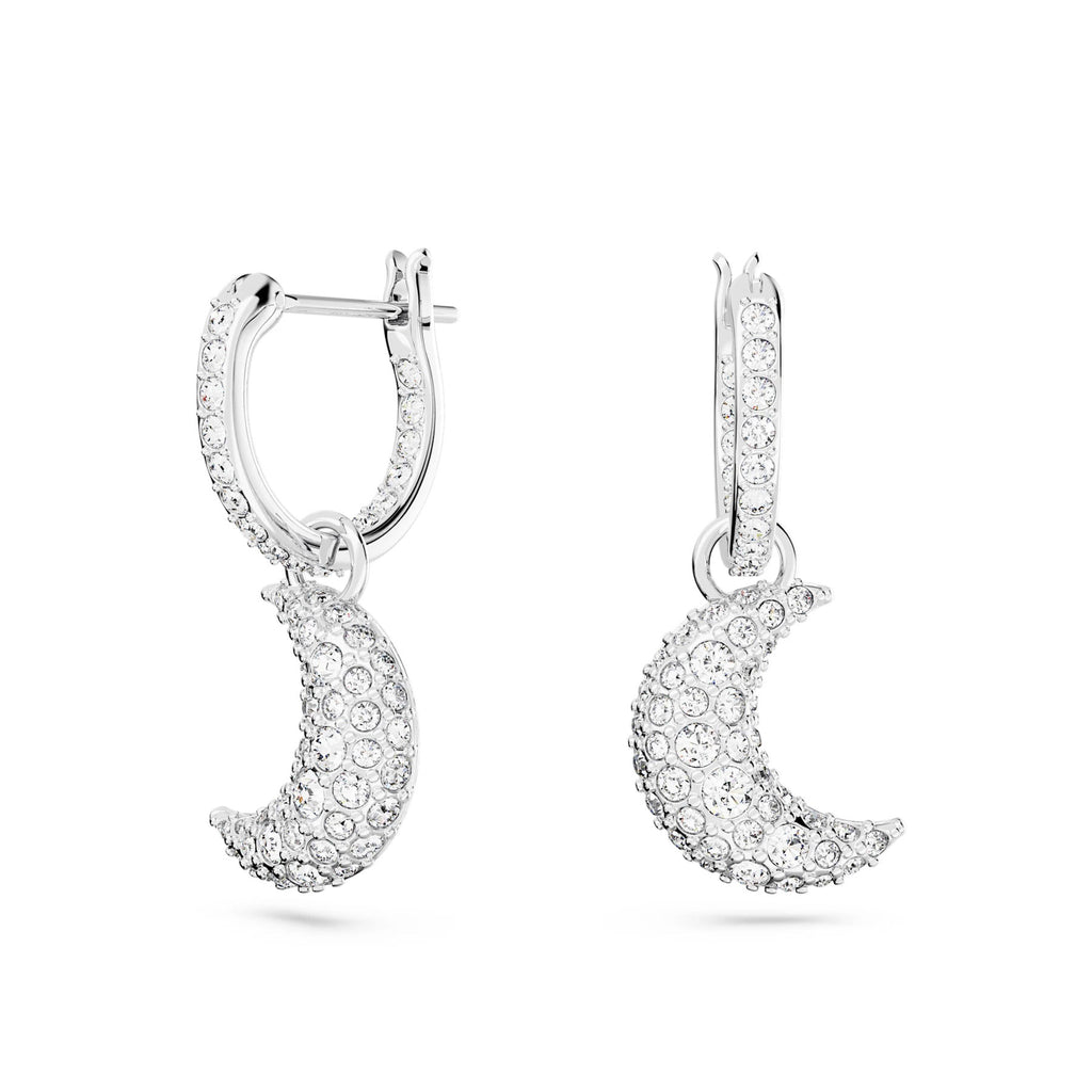 Swarovski Luna Moon Hanging Hoop Earrings 5666157