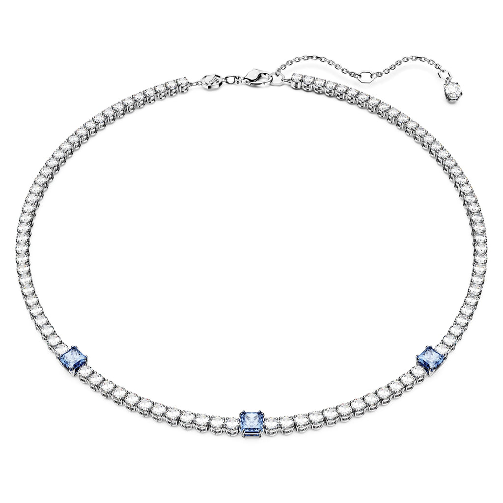 Swarovski Matrix Tennis Blue Crystal Necklet 5666167