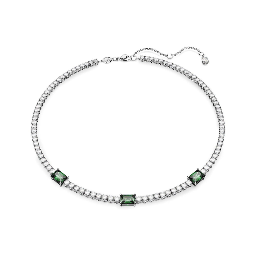 Swarovski Matrix Tennis Green Crystal Necklet 5666168