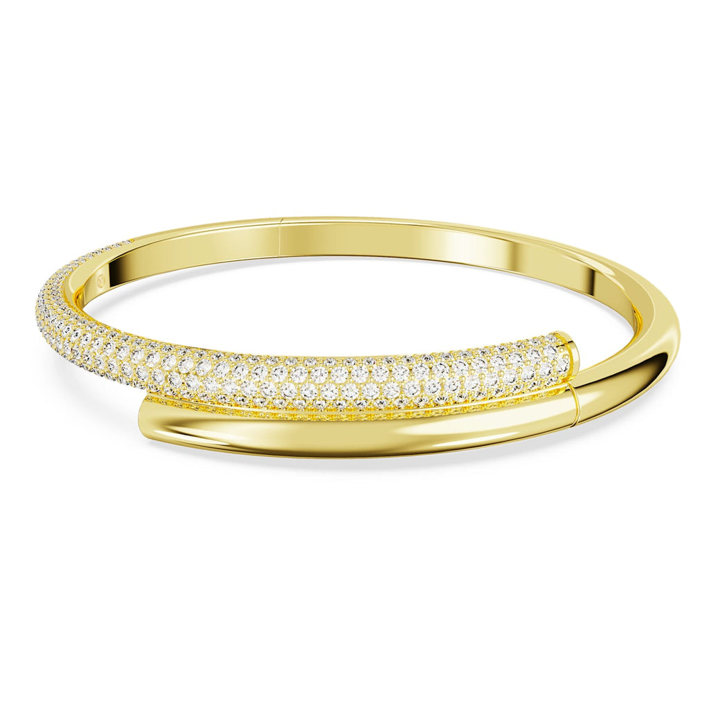 Swarovski Dextera Gold Tone Crystal Magnetic Bangle 5669498