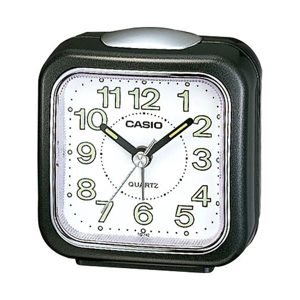 Casio Black Travel Alarm Clock TQ142-1
