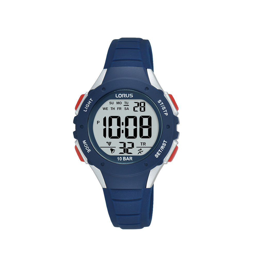 Lorus Blue Digital Multi-Timer Sports Watch R2363PX-9