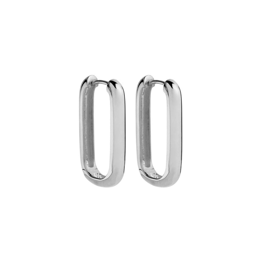 Najo Elemental Sterling Silver Huggie Hoop Earrings E6941