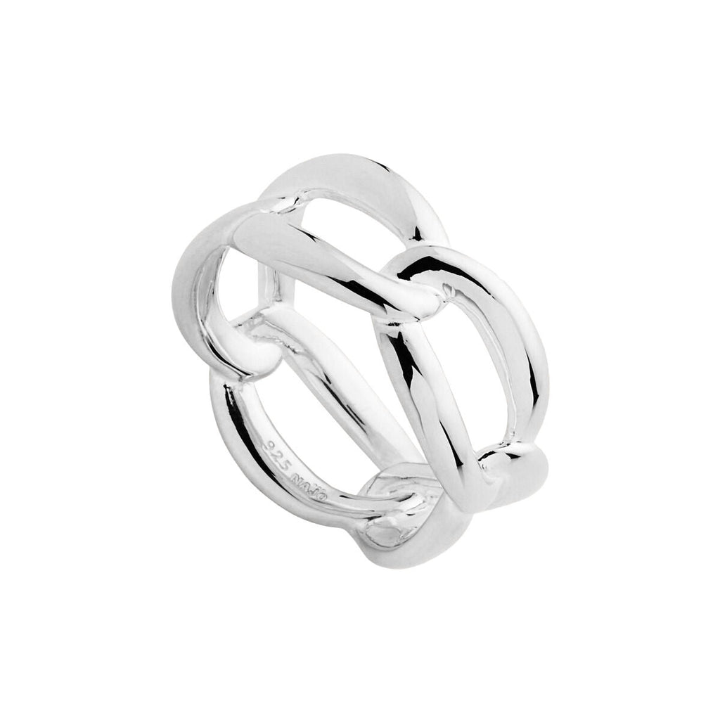 Najo Interlink Sterling Silver Ring R6930