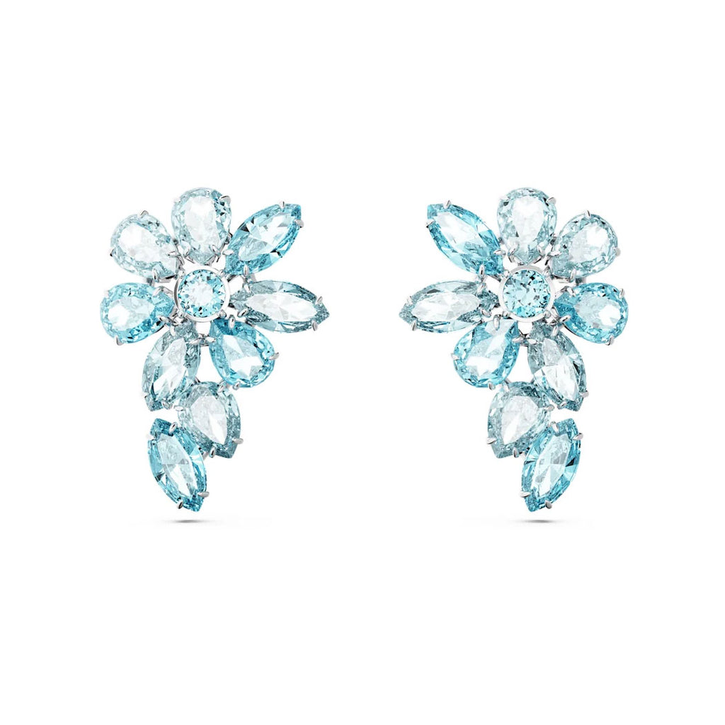 Swarovski 'Gema' Blue Crystal Flower Drop Earrings 5666016