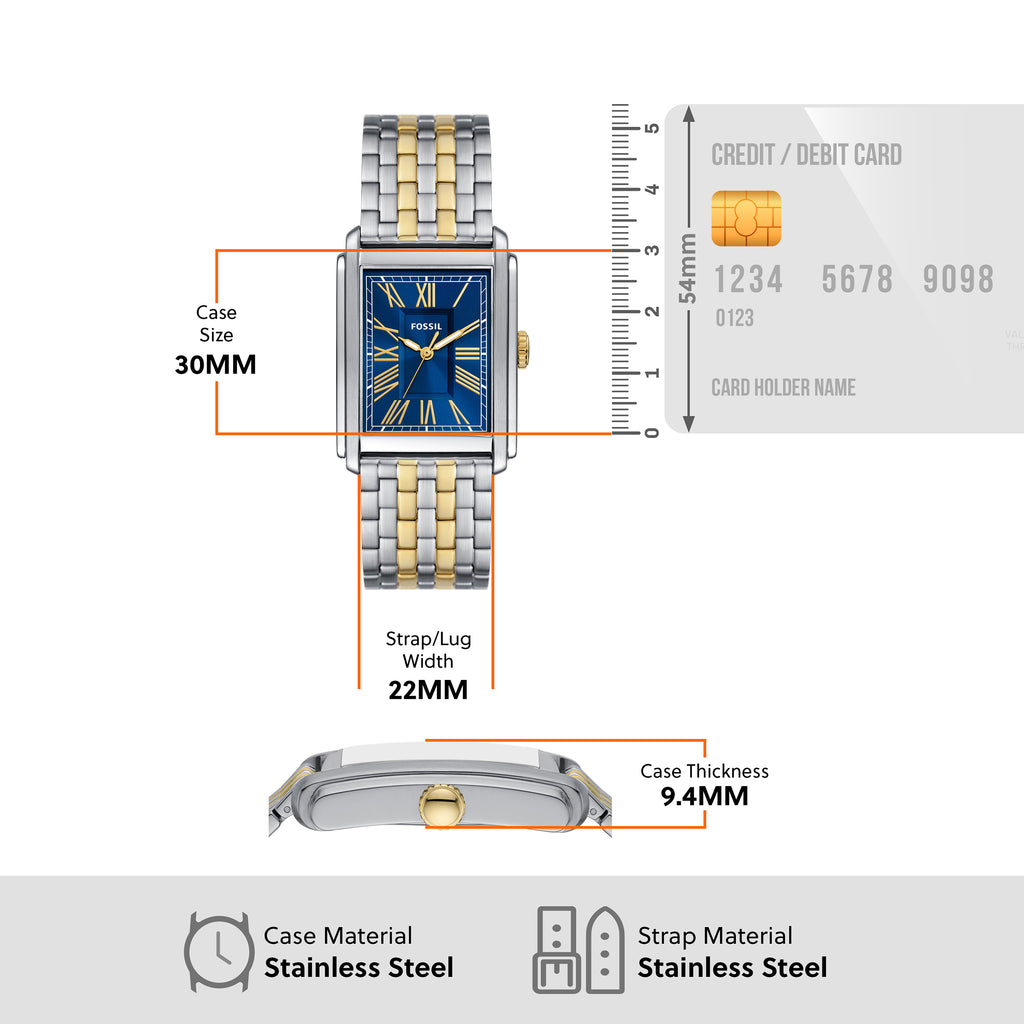 Fossil Carraway Gold-Tone Stainless Steel Watch FS6010