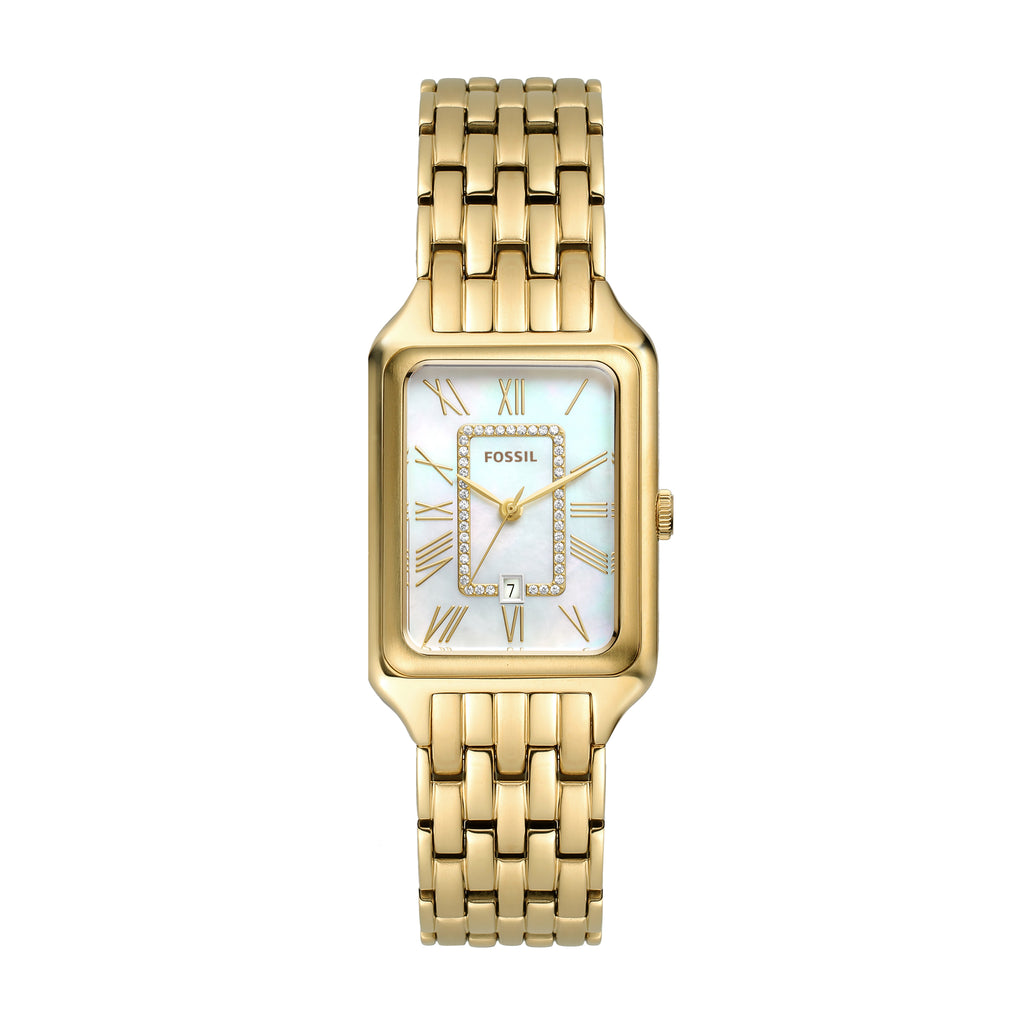 Fossil 'Raquel' Gold Tone Stainless Steel Watch ES5304