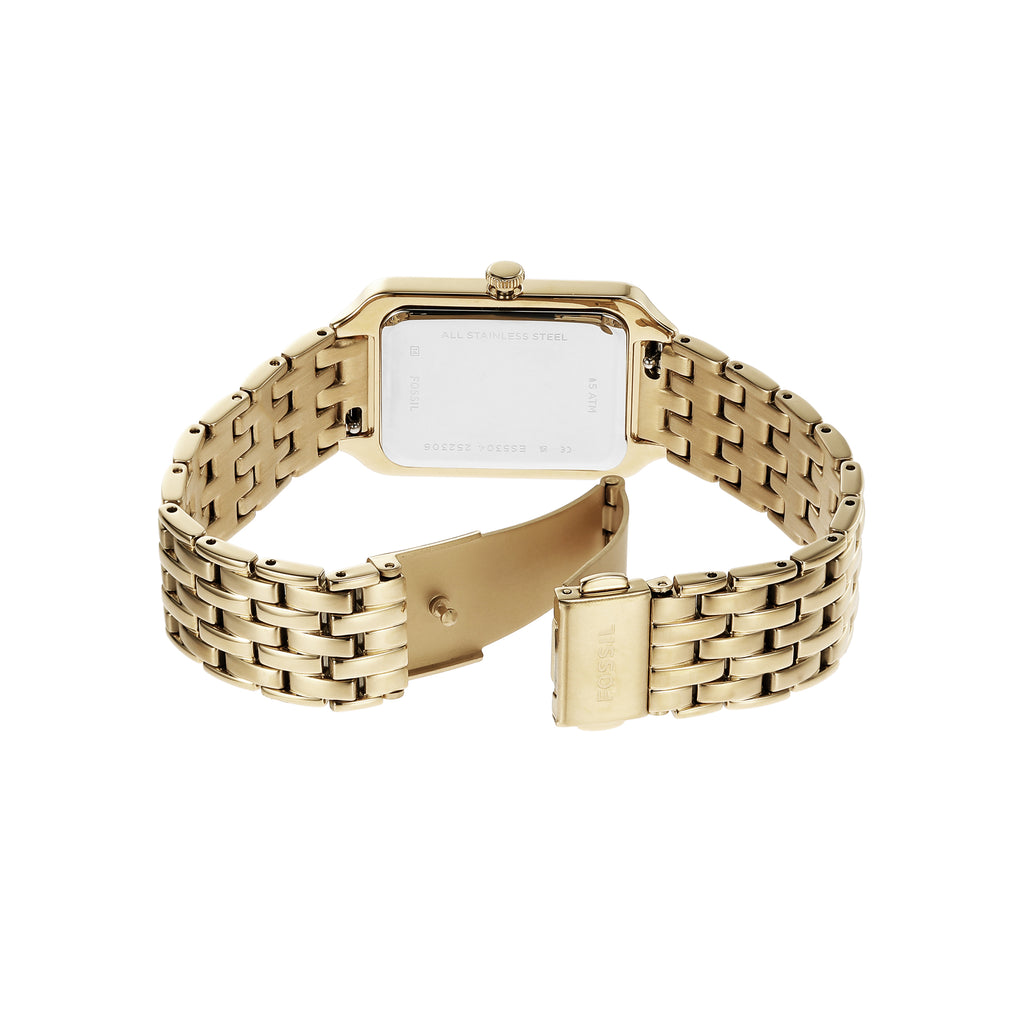 Fossil 'Raquel' Gold Tone Stainless Steel Watch ES5304