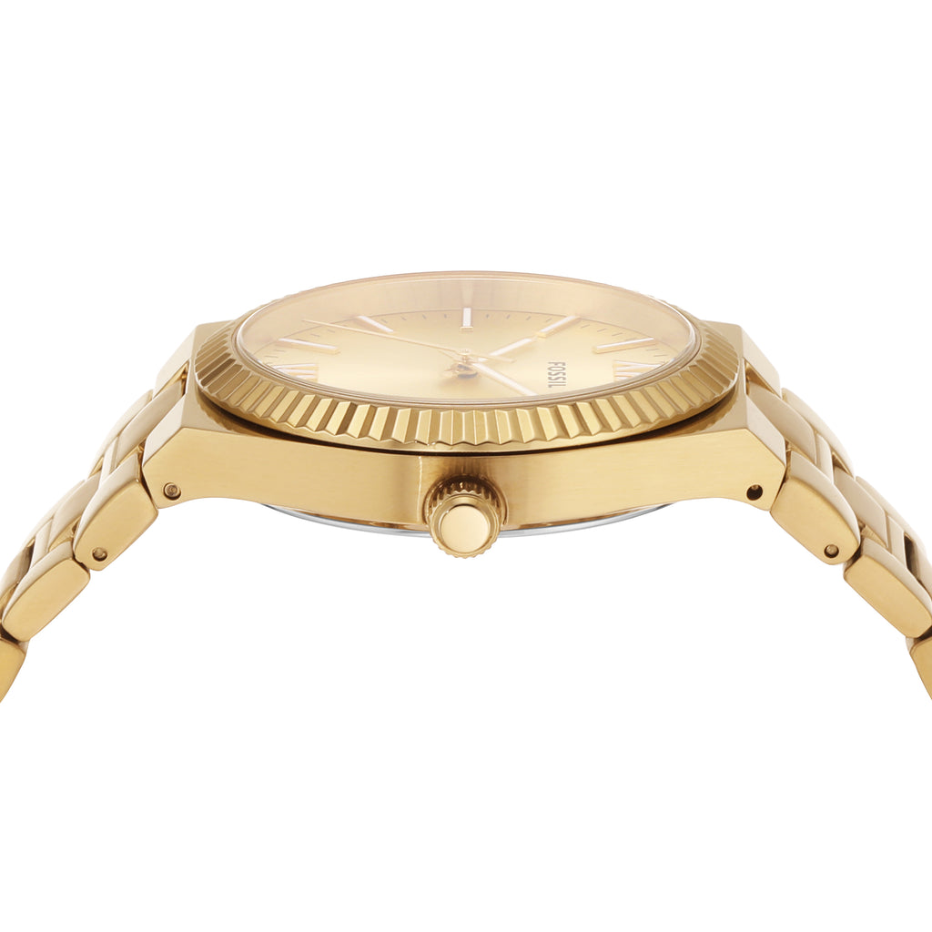 Fossil Scarlette Gold Tone Stainless Steel Watch ES5299