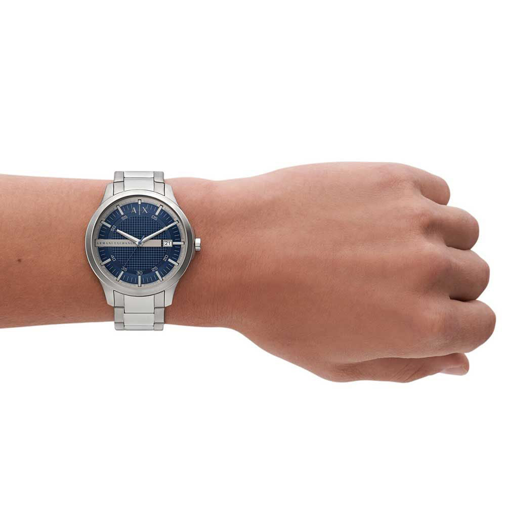 Armani Exchange 'Hampton' Blue Dial Watch AX2451