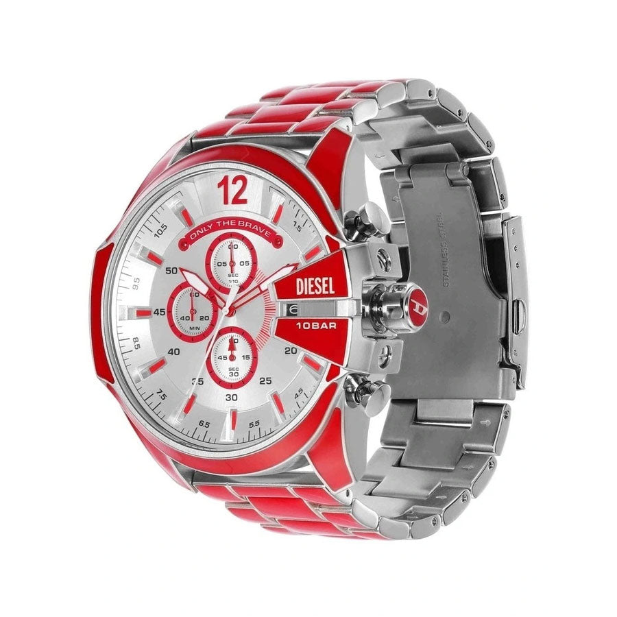 Diesel Mega Chief Red 2-Tone Chronograph Watch DZ4638