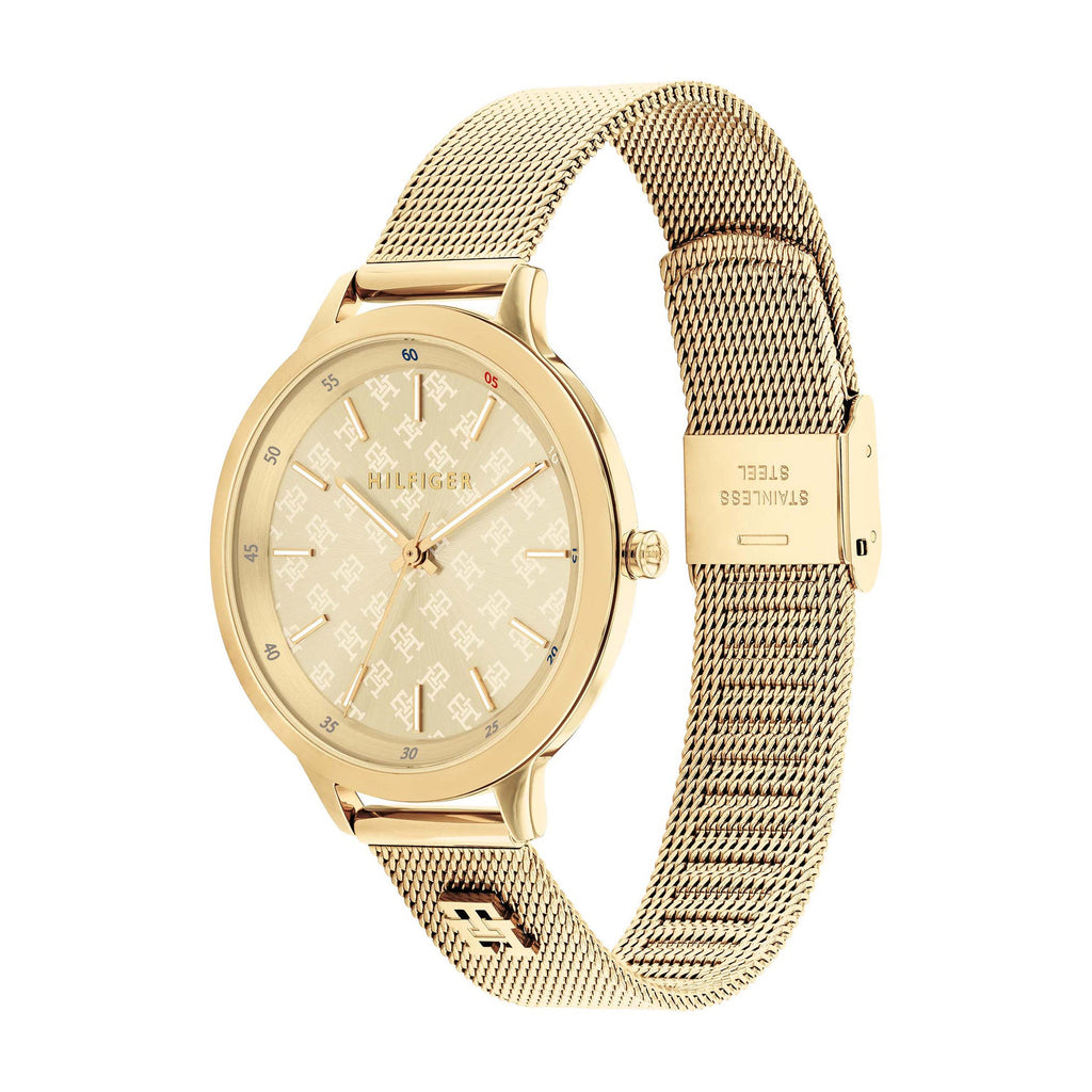 Tommy Hilfiger Gold Tone Mesh Watch 1782588