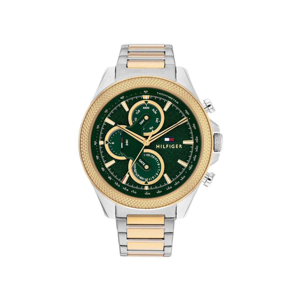 Tommy Hilfiger Multi-Function Two-Tone Green Dial Watch 1792