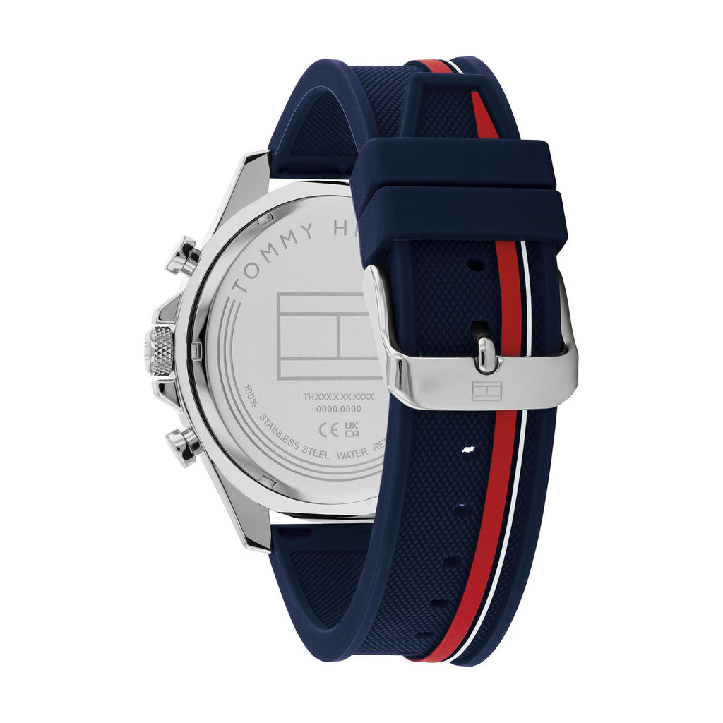 Tommy Hilfiger 'Clark' Blue Silicone Watch 1792083