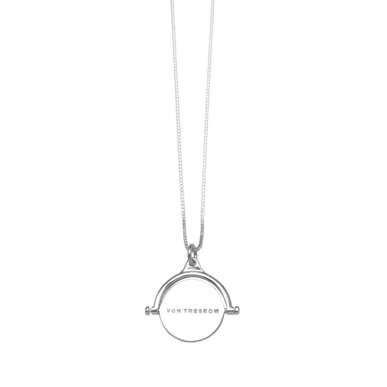 Von Treskow Spinning Disc Pendant On 50cm Box Chain QN05