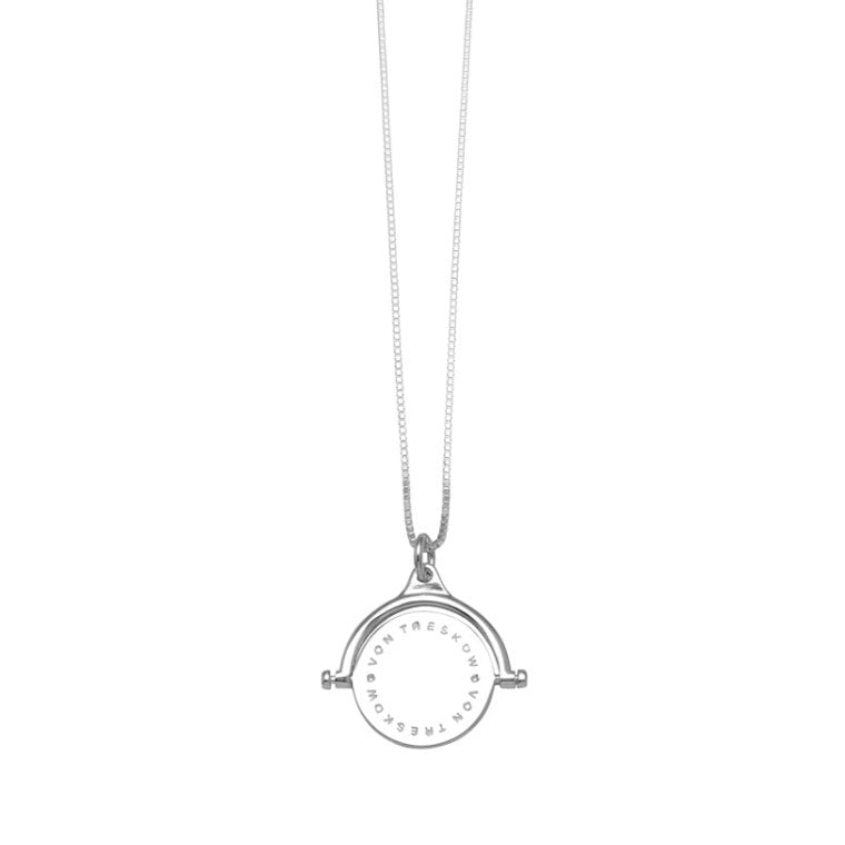 Von Treskow Spinning Disc Pendant On 50cm Box Chain QN05