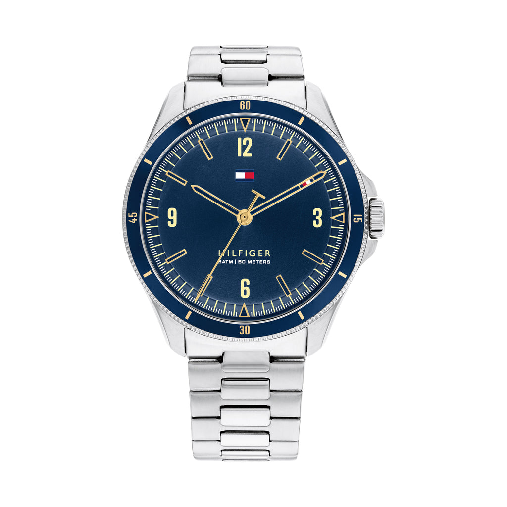 Tommy Hilfiger 'Maverick' Stainless Steel Blue Dial Watch 17