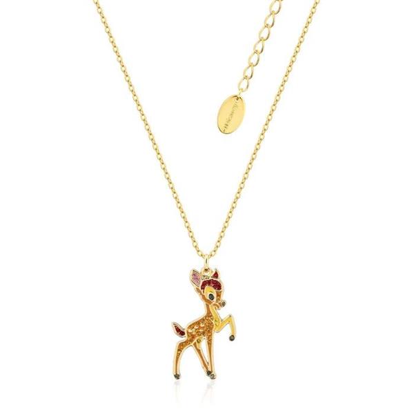 Disney Couture Kingdom Gold Tone Bambi Pendant DYN1082