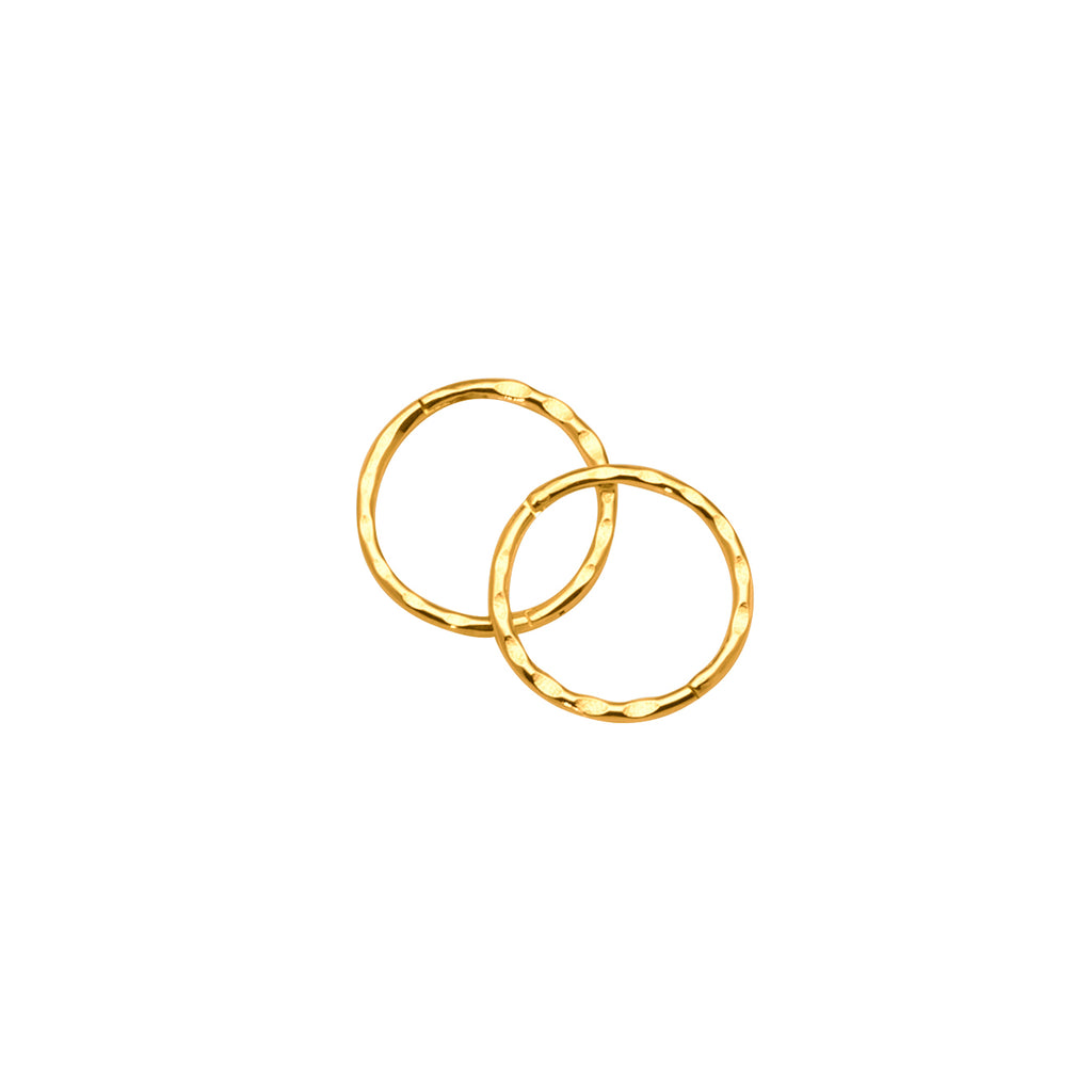 9ct Yellow Gold 8mm Faceted Sleepers