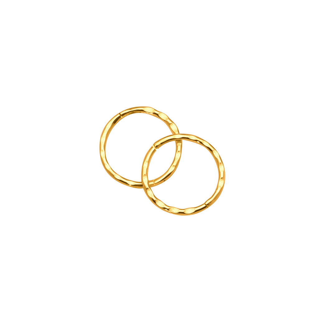 9ct Yellow Gold 10mm Faceted Sleepers