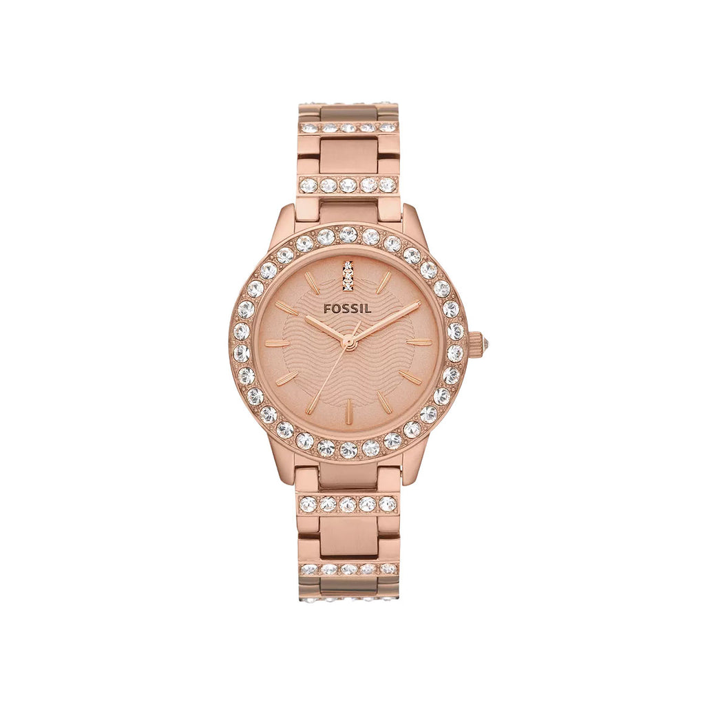 Fossil Jesse Rose-Tone Stainless Steel Watch ES3020