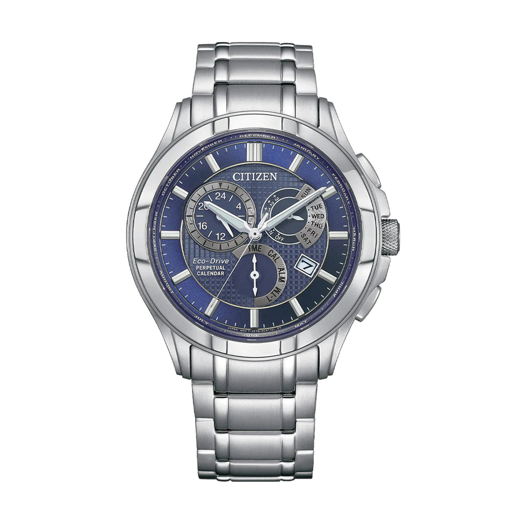 Citizen Eco-Drive Stainless Steel Blue Dial Watch BL8160-58L