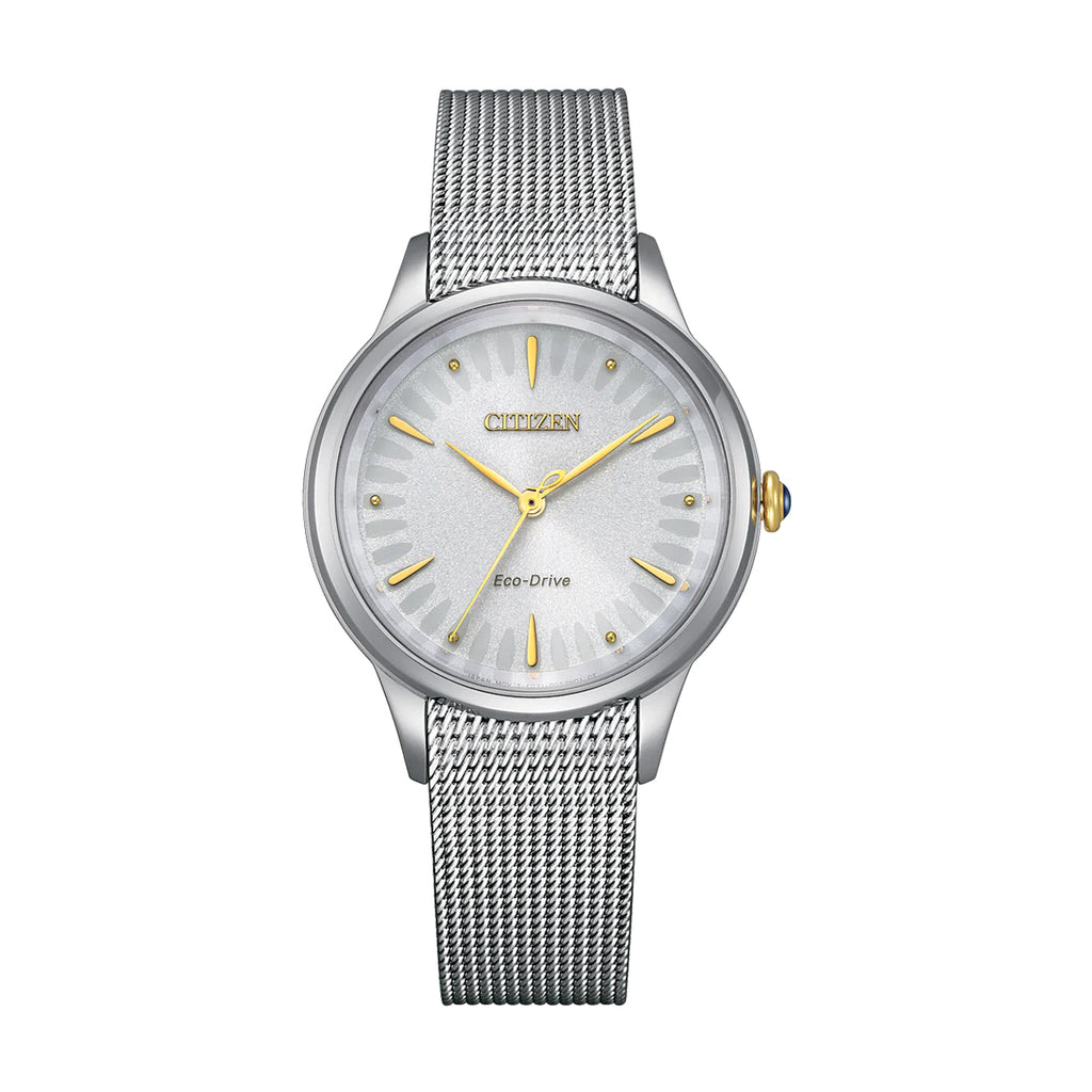 Citizen Eco-Drive Stainless Steel Mesh Strap Watch EM0814-83