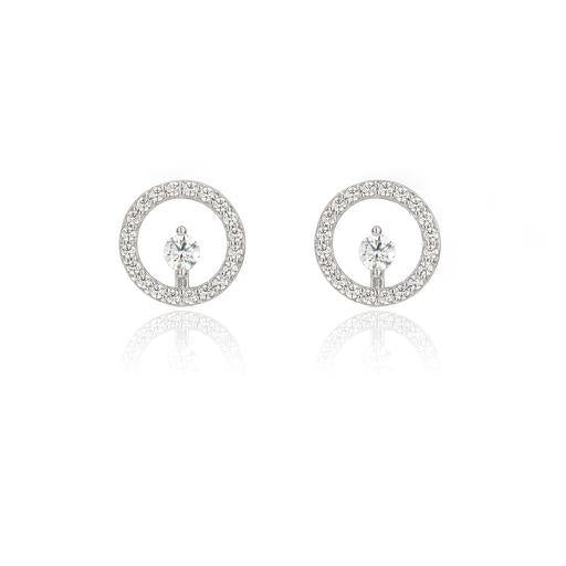 Georgini 'Goddess Cora' Sterling Silver Cubic Zirconia Studs